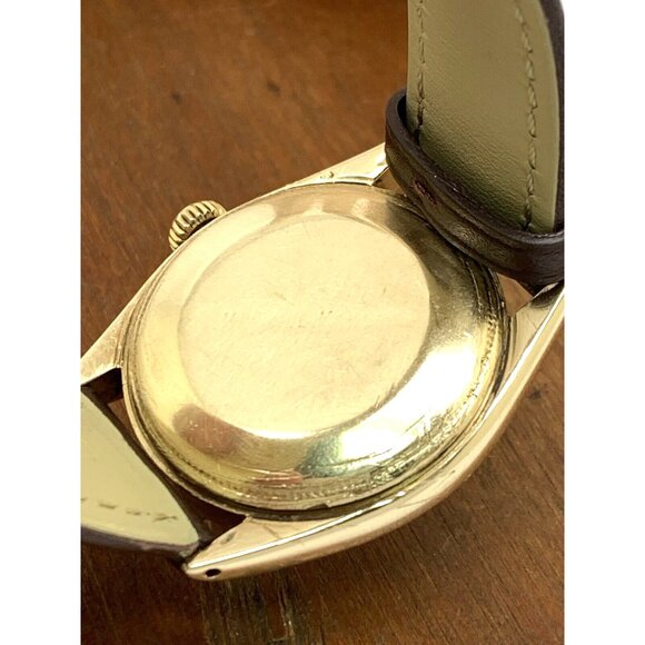 Rolex Oyster Precision Men's Watch Vintage Swiss Automatic 14k Gold Case 34mm - Picture 8 of 14
